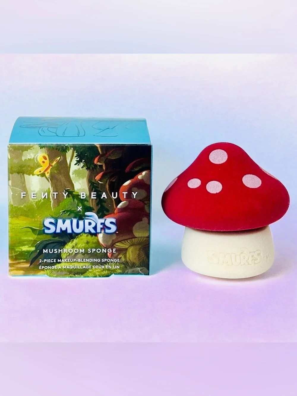 Fenty Beauty Smurf 2pc Mushroom Blending Sponge Lmt Ed. NIB